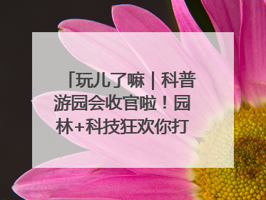 玩儿了嘛｜科普游园会收官啦！园林+科技狂欢你打卡了吗？
